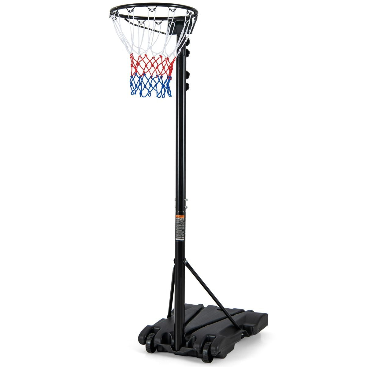 Panier De Basket-Ball Hauteur 260-305Cm Support De Basketball Mobile Avec Base Rechargeable 2 Roues Jante Résistants Aux Intempéries